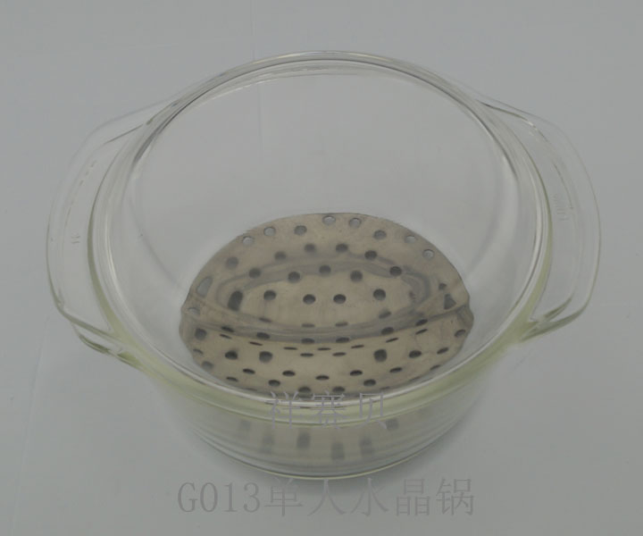 祥赛贝G013单人水晶锅火锅专用锅电磁炉专用锅