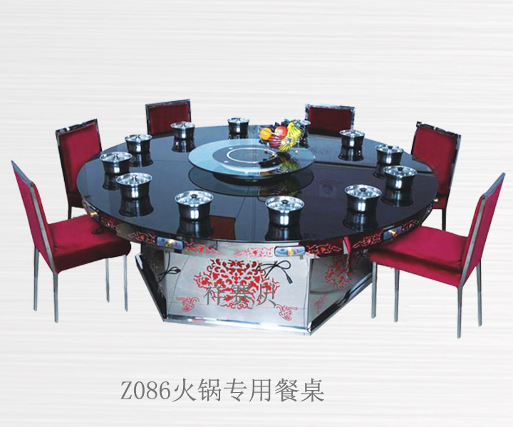 厂家直销Z086电磁炉火锅专用餐桌钢化玻璃